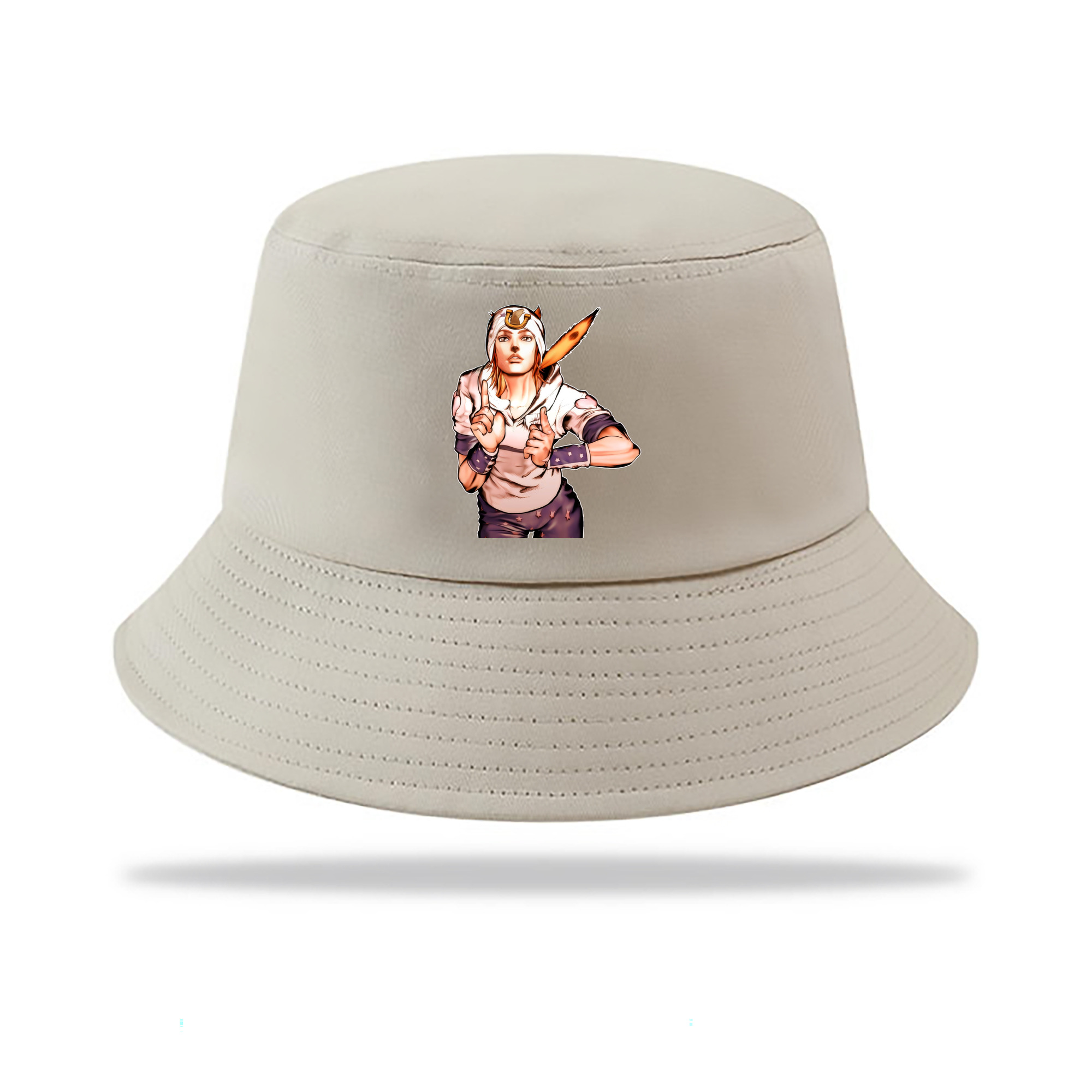 （画像用） ジョジョの奇妙な冒険 ジョナサン?ジョースター JoJo's Bizarre Adventure Jonathan Joestar アウトドア日除けバケットハット